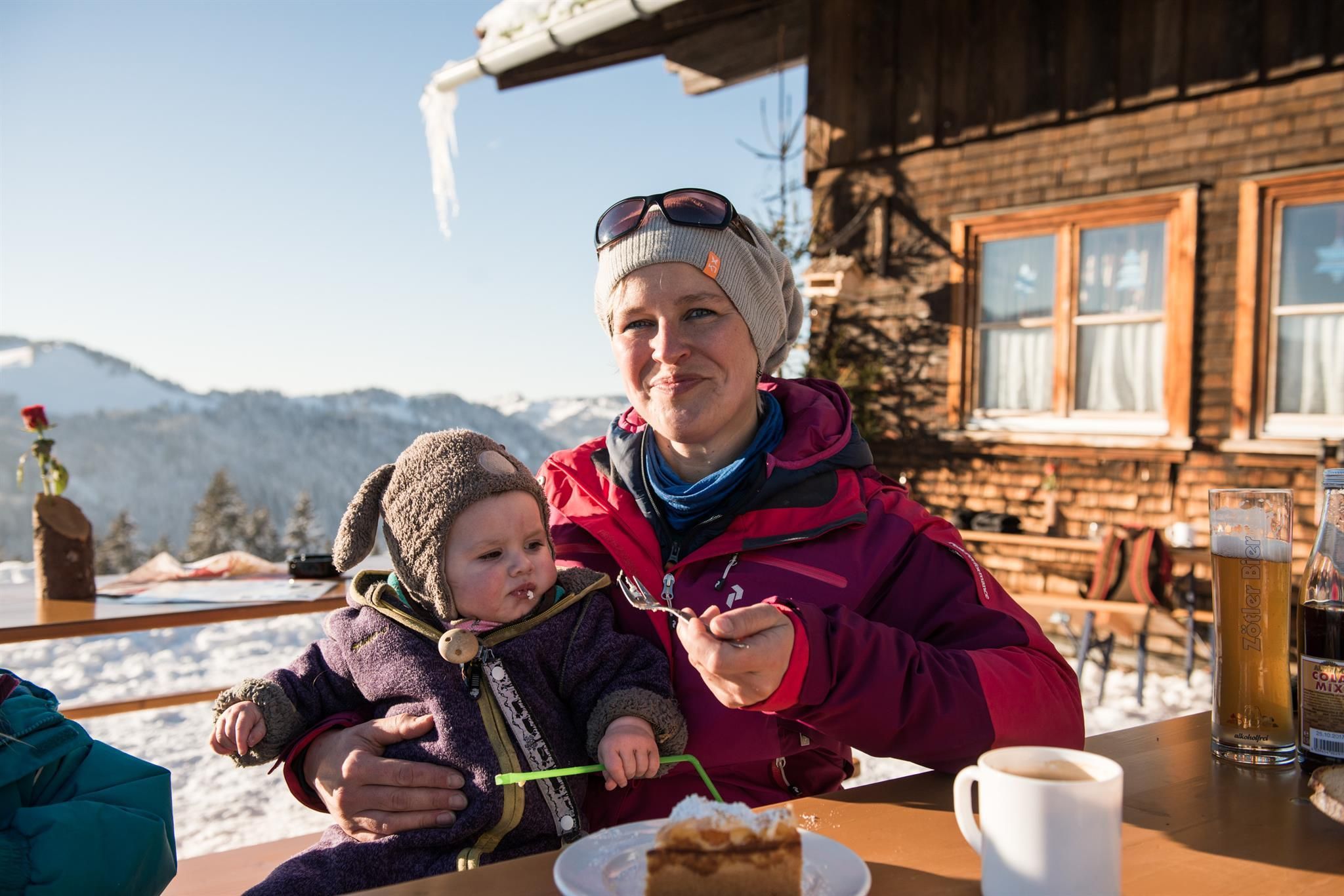 Leckere Kuchen auf der Mittelalpe