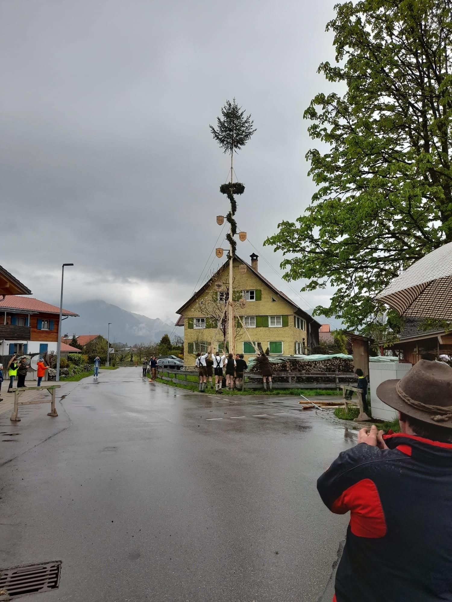 Maibaumaufstellen Sigishofen