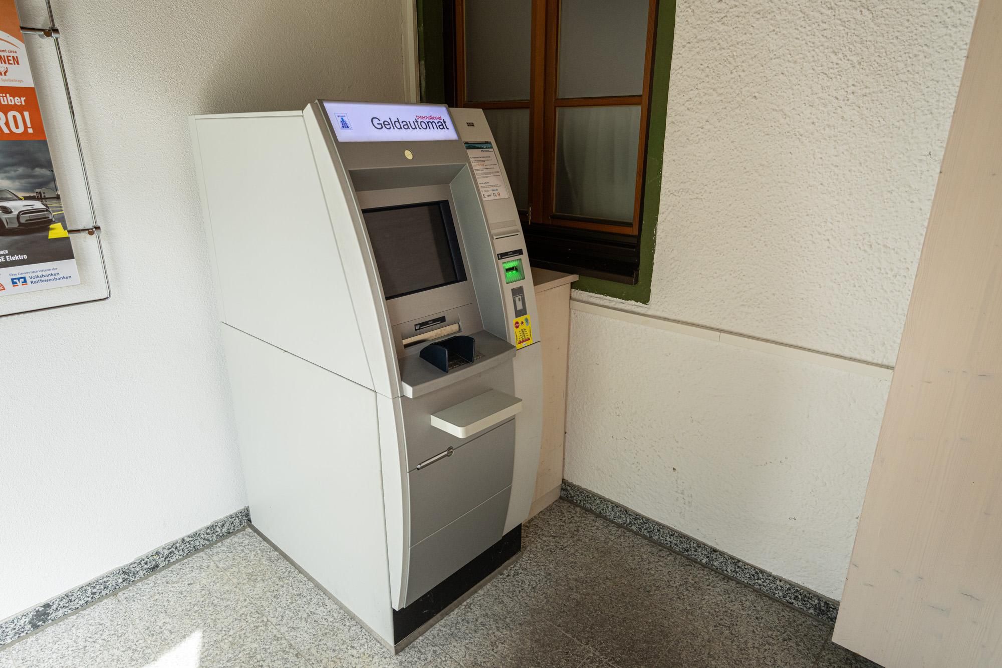 Geldautomat der Raiffeisenbank Kempten-Oberallgäu