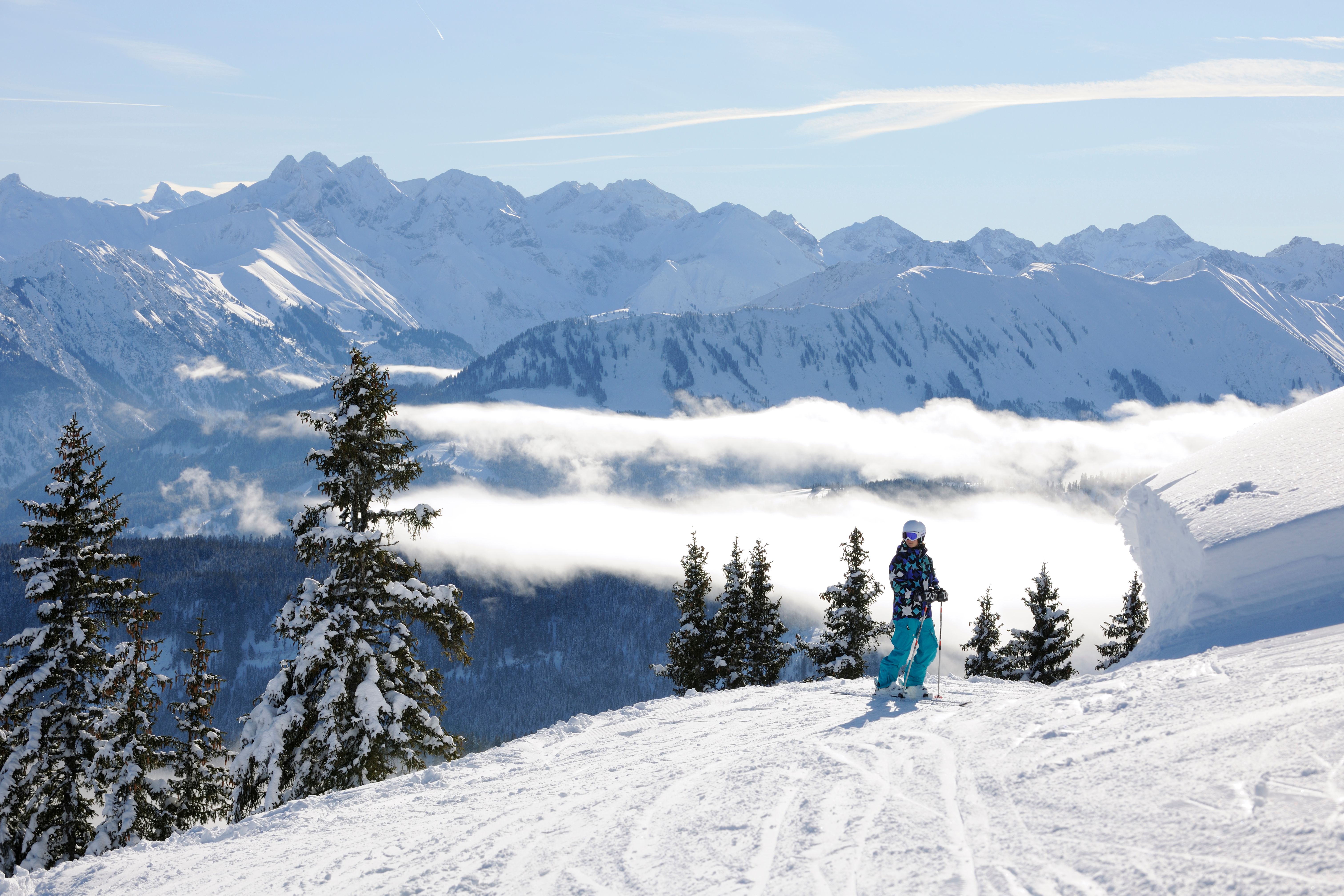 Traumhafte Aussichten im Skigebiet Bolsterlang