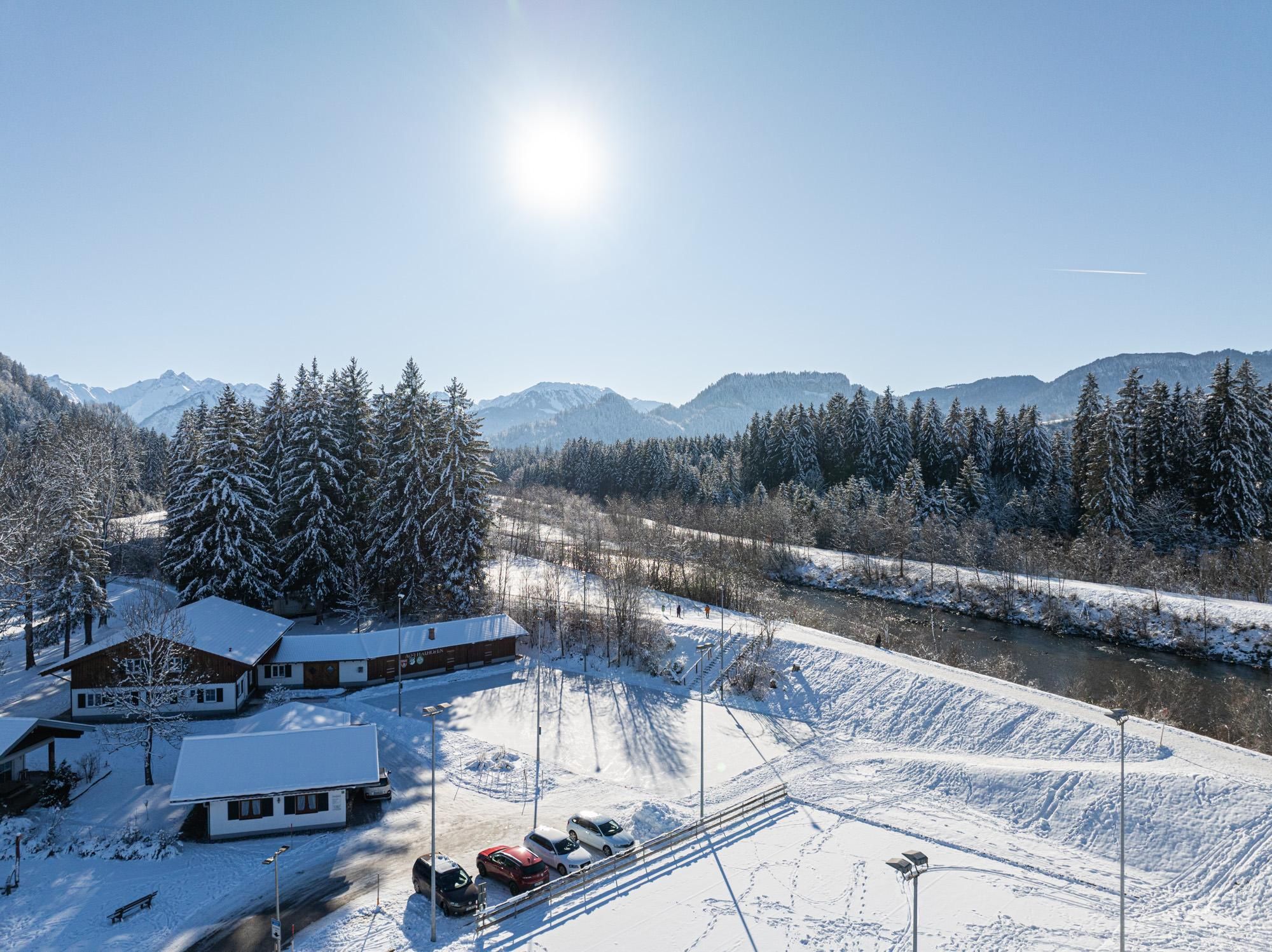 Natureisplatz in Fischen-Au im Allgäu