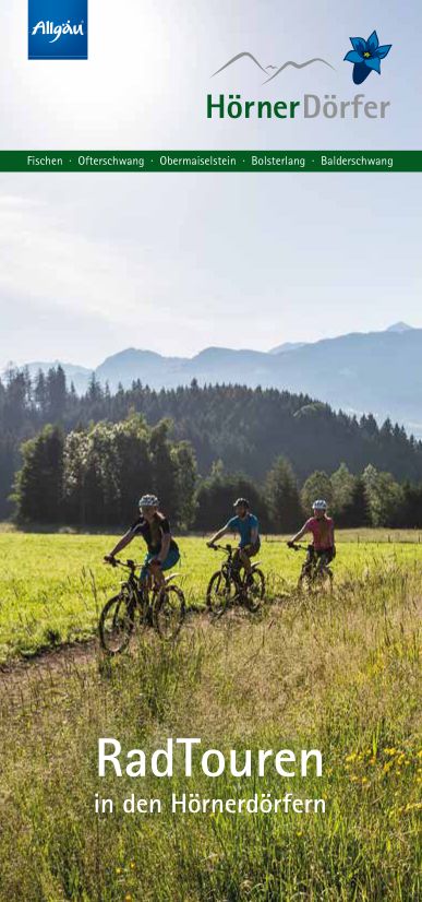 Übersicht Flyer Radtouren - Hörnerdörfer im Allgäu