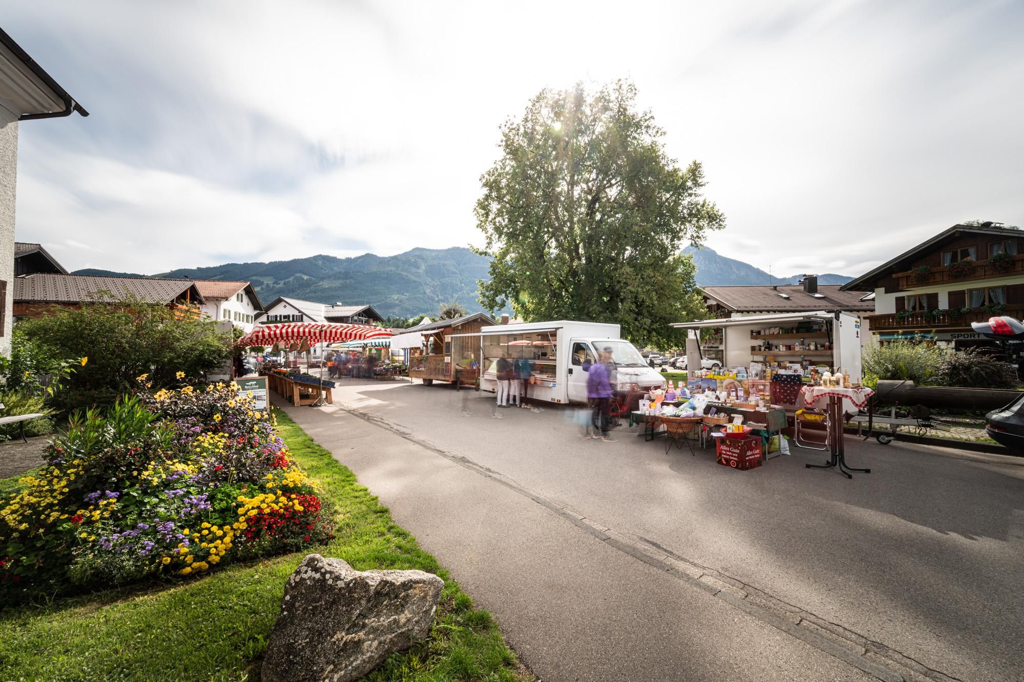 Wochenmarkt in Fischen