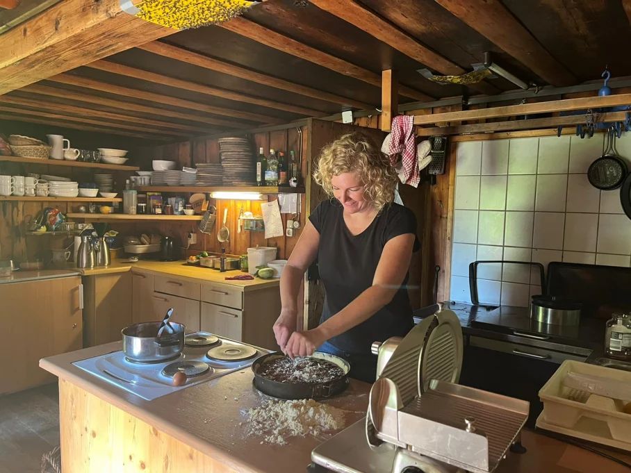 Kirschstreuselkuchen backen - war lecker! Hörnerdörfer im Allgäu