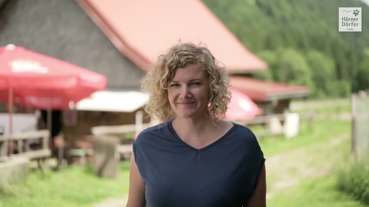 Katrin Frick, Sennerin auf Zeit auf der Alpe Schattwald im Allgäuer Rohrmoostal
