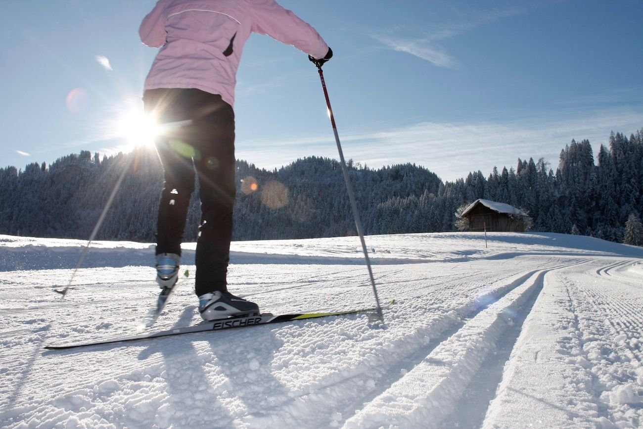 Skating auf der Ried Loipe