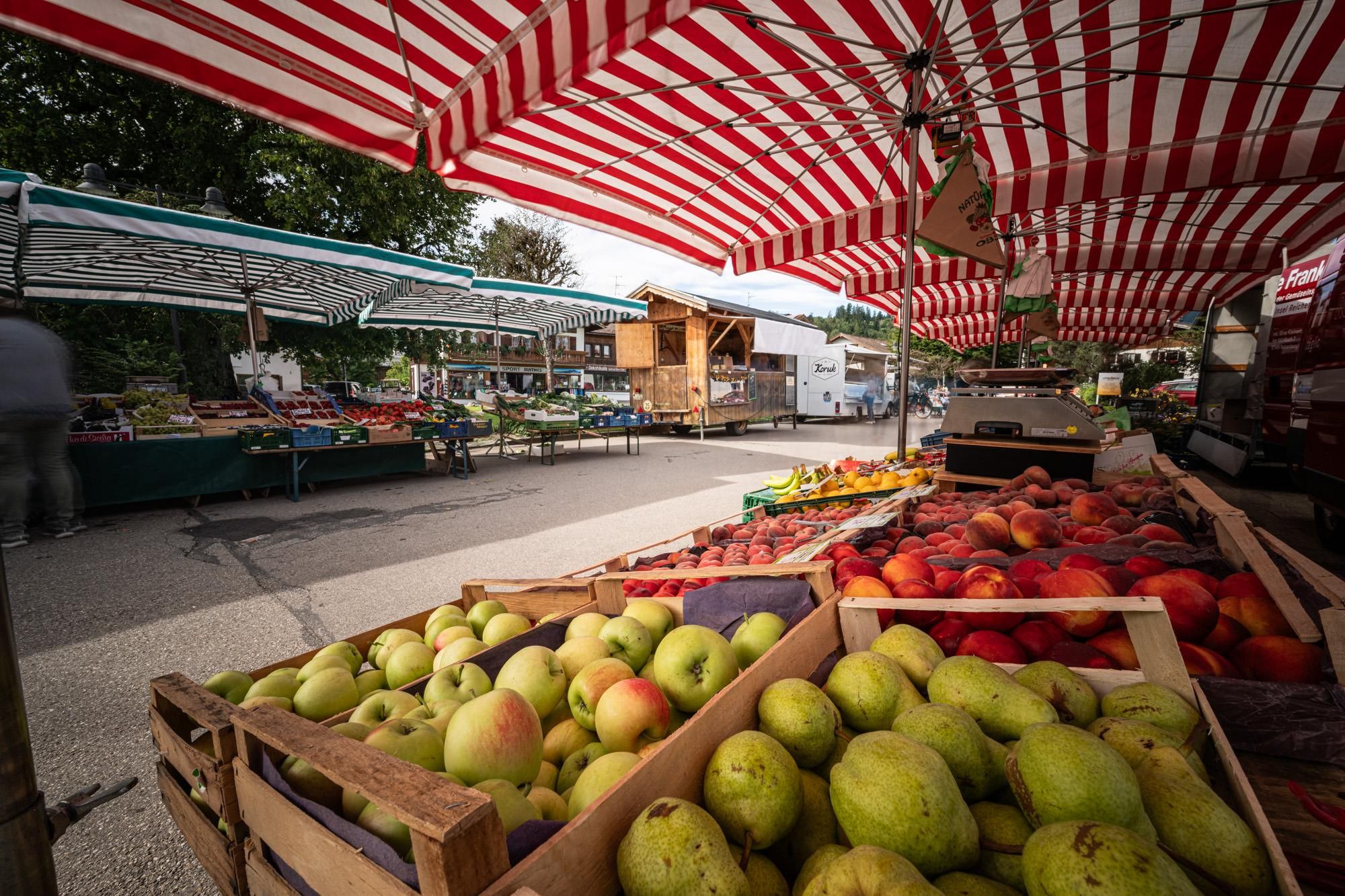 Wochenmarkt in Fischen