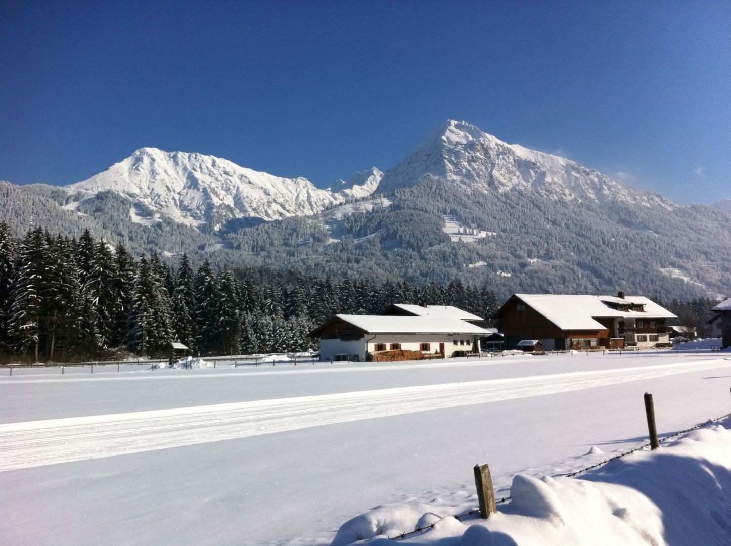 Weidach Loipe in Langewang