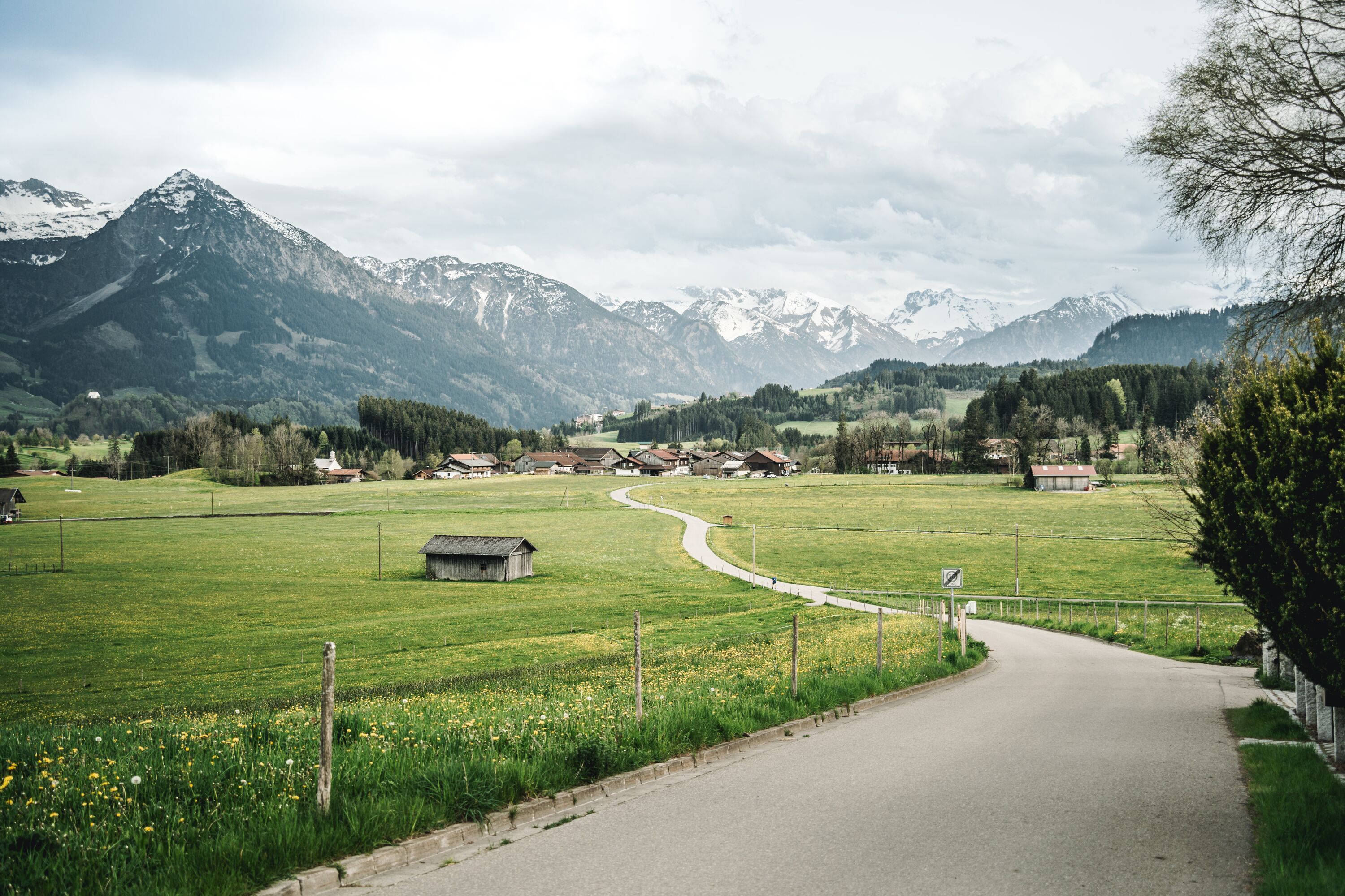 Dietrichs nach Untermühlegg auf der Radrunde Allgäu