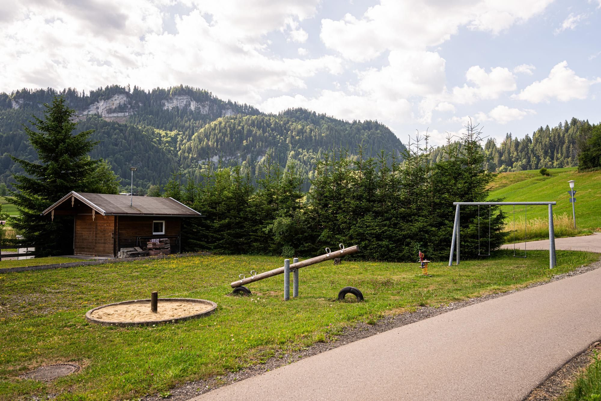 Spielplatz am Wohnmobilstellplatz Obermaiselstein