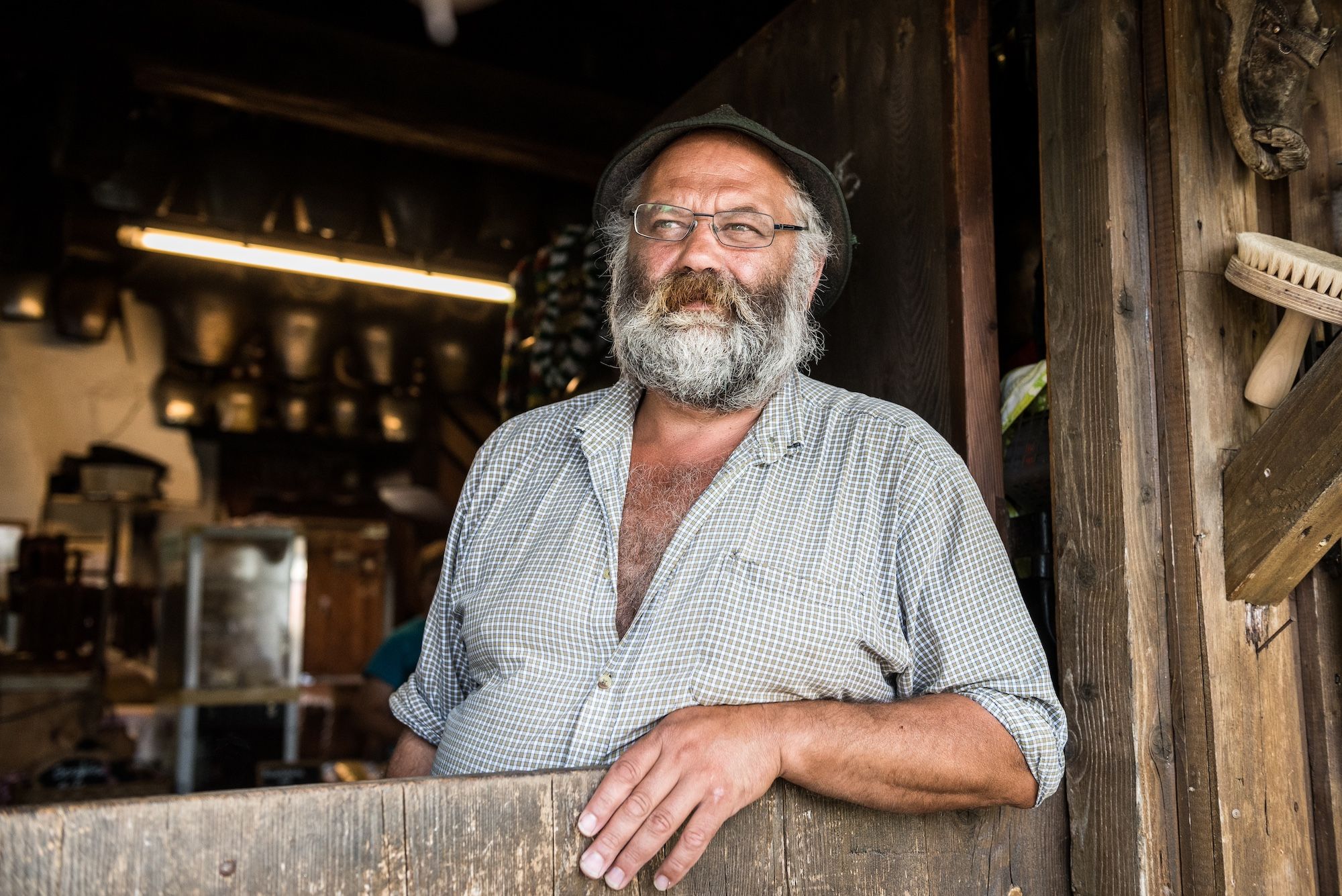 Hörnerdörfer Originale - Bene Hartl, Senn auf der Alpe Schattwald