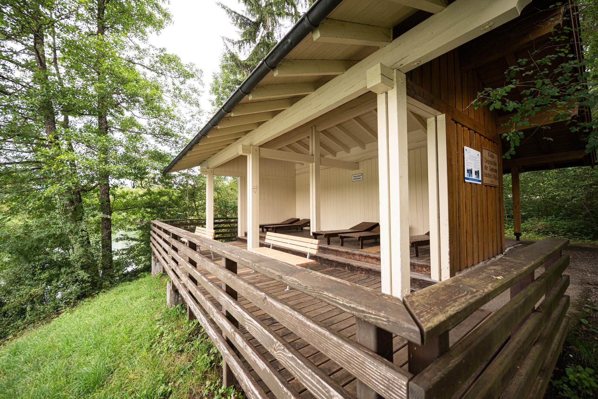 Klimapavillon am Auwaldsee bei Fischen