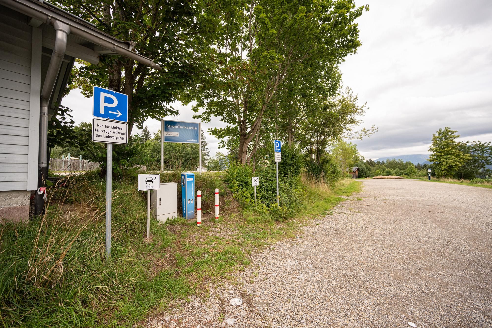 Ladestation Parkplatz Weltcup-Express Ofterschwang