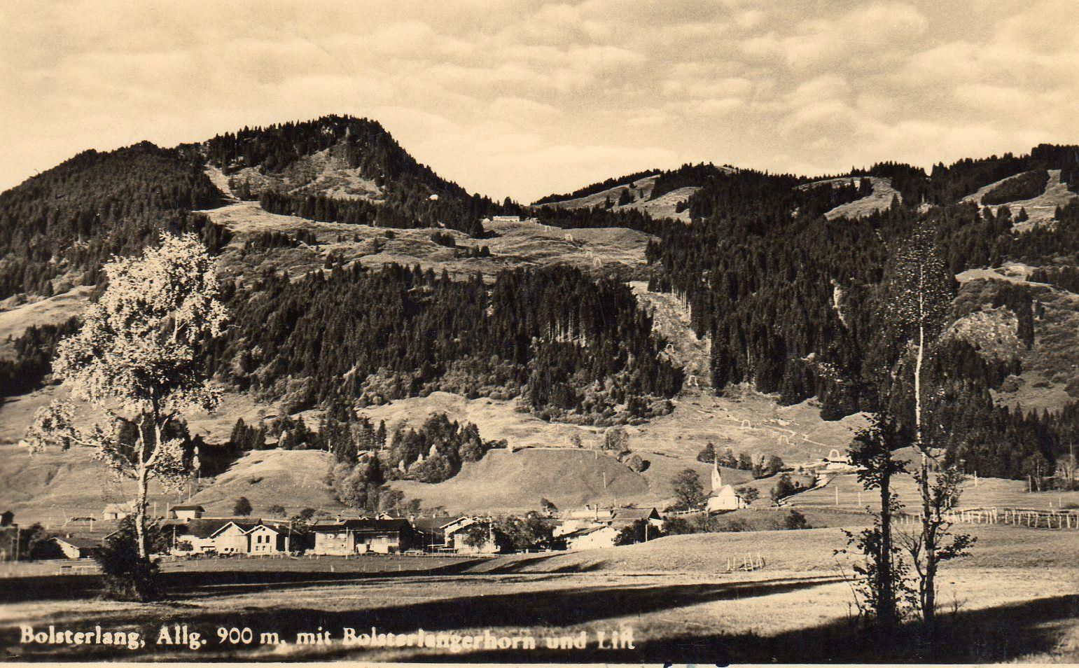 Schwarz-weiß Fotografie vom Bolsterlang der 50e...