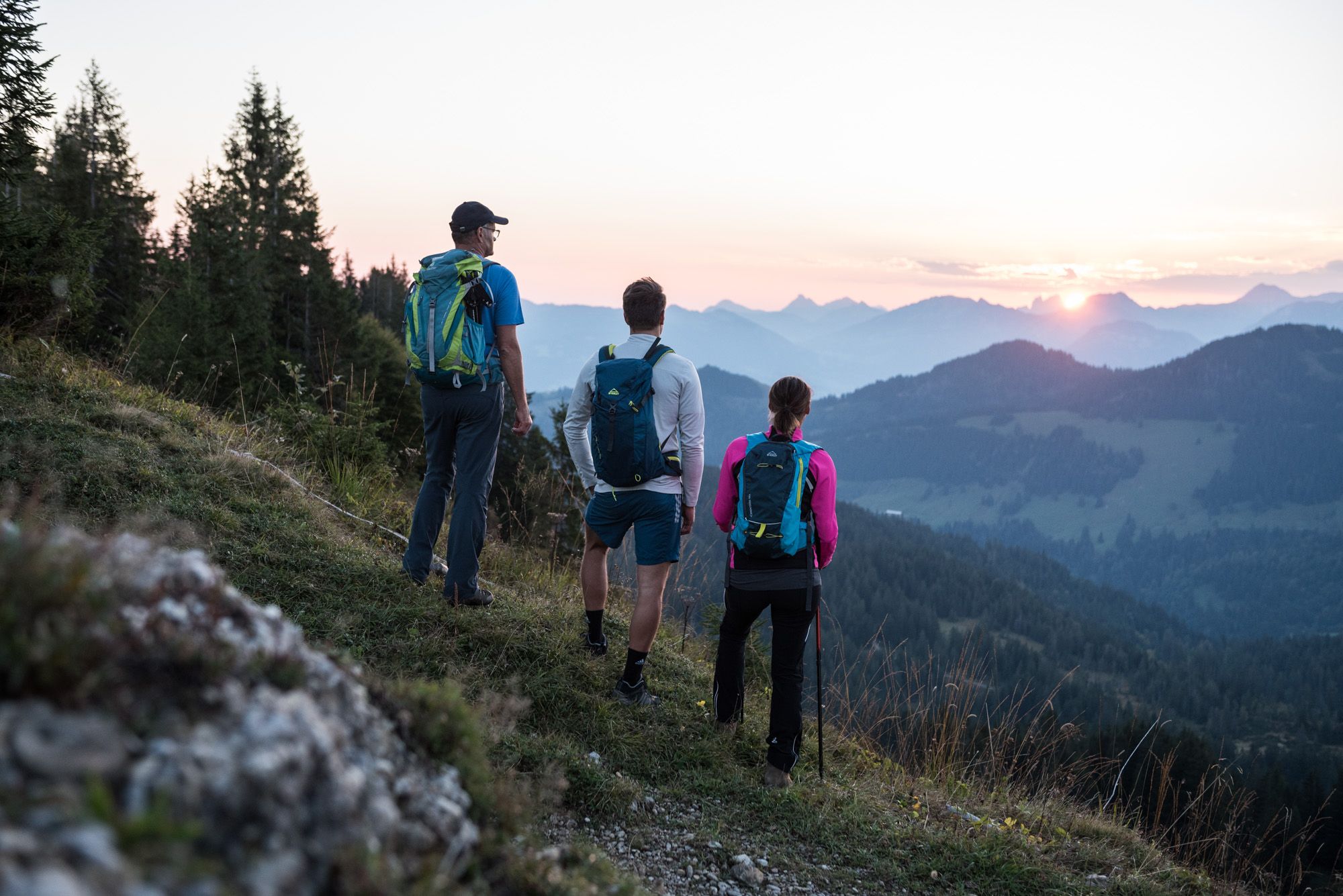 Natur bestaunen beim Sonnenaufgang im Naturpark Nagelfluhkette - Hörnerdörfer im Allgäu 