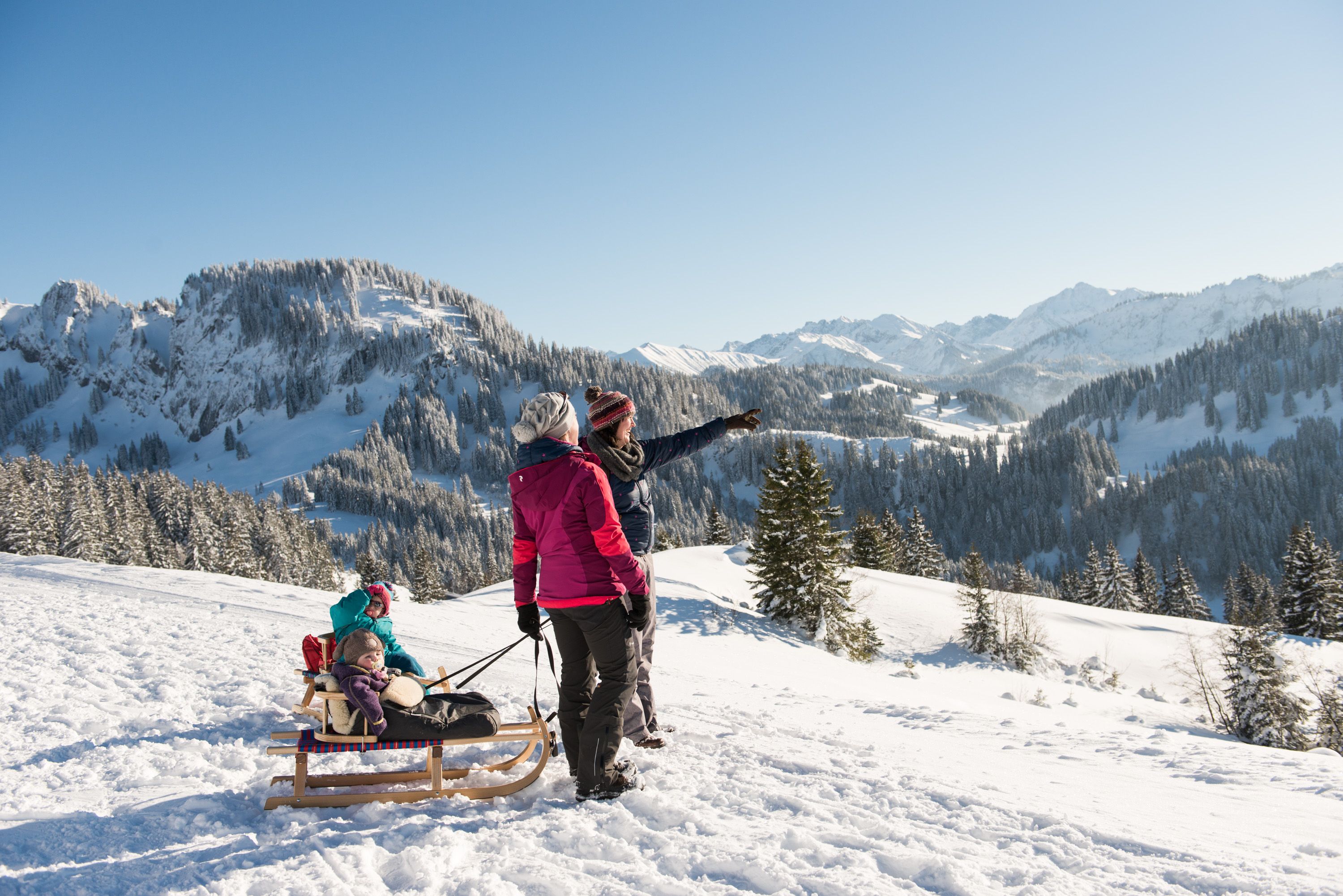 Winterwandern Grasgehren zur Mittelalpe - Obermaiselstein